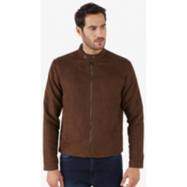 Jaqueta Masculina Básica Suede Marrom