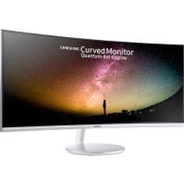 Imagem da oferta Monitor LED 34" Ultrawide Curvo Samsung LC34F791WQLXZD Branco