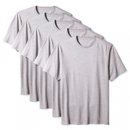 Imagem da oferta Kit 5 Camisetas Básicas Masculina T-Shirt Algodão Tee
