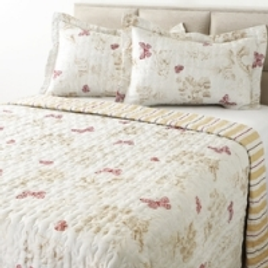 Imagem da oferta Colcha Queen Boutis Provencal Com 2 Portas Travesseiros - Casa & Conforto