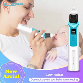 Aspirador Nasal Infantil em silicone atóxico, baixo ruído e com 6 níveis de sucção da secreção.