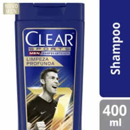 Imagem da oferta 3 Unidades Shampoo Clear Men Sports Limpeza Profunda 400ml