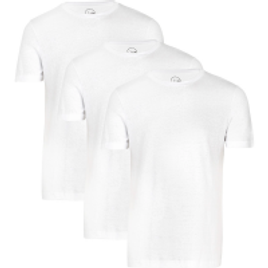 Imagem da oferta Kit 3 Camisetas Brancas - Luk