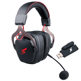 Imagem da oferta Headset Gamer SuperFrame Wind V2 Wireless Drivers de 50mm 7.1 Surround RGB USB + USB-C Bluetooth Black SF-H05-V2