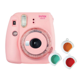 Imagem da oferta Câmera Instantânea Fujifilm Instax Mini 9 Rosa Chiclé com 3 Filtros Coloridos