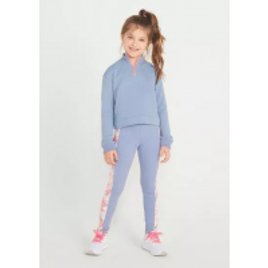 Imagem da oferta Calça legging infantil em malha - Azul