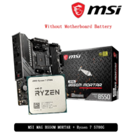 Processador AMD Ryzen 7 5700g cpu + Placa Mãe MSI MAG B550M