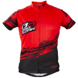 Imagem da oferta Camisa Para Ciclismo Adulta Bike Line Vermelha E Preta Ultra Bikes
