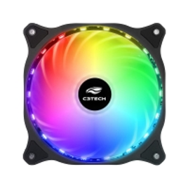 Imagem da oferta Cooler Fan C3Tech Storm 12cm c/ LED Multicolorido