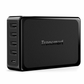 Imagem da oferta Tronsmart 60W USB-C 5-Port Desktop Charger with Power Delivery-US Plug