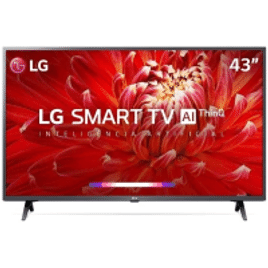 Imagem da oferta Smart TV LG 43" Full HD Wifi Bluetooth HDR Thinqai Compatível com Inteligência Artificial - 43LM6370PSB