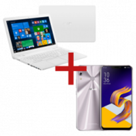Imagem da oferta Notebook X541UA-GO1987T Branco + ZenFone 5 4GB/64GB Prata