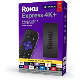 Streaming Media Player Roku Express 4K+ 2021 - HD/4K/HDR