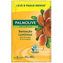 2 Pacotes Sabonete em Barra Palmolive Naturals Sensação Luminosa 85g - 16 Unidades