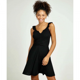 Vestido Feminino Canelado Alças Finas Marisa