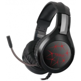Fone de Ouvido Over-Ear Gamer Tedge GT-G10 Preto com Luz LED