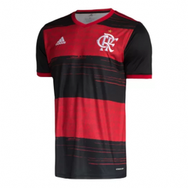 Imagem da oferta Camisa Adidas Flamengo I 20/21 s/n° Torcedor Masculina - Preto e Vermelho