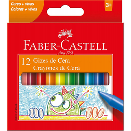 Imagem da oferta Giz de Cera Faber-Castell 141012N 12 Cores