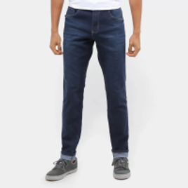 Imagem da oferta Calça Jeans Slim Polo Wear Estonada Masculina - Azul Escuro