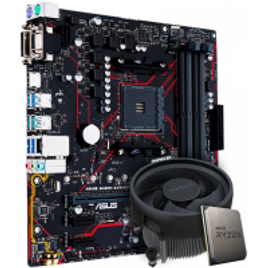 Imagem da oferta Kit Upgrade Placa Mãe Asus Prime B450M Gaming/BR AMD AM4 + Processador AMD Ryzen 5 3500 3.6GHz