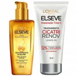 Imagem da oferta Elseve Kit - Óleo Extraordinário + Cicatri Renov Leave-In