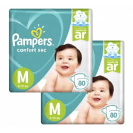 Fralda Confort Sec M 6 a 10kg - 148 Fraldas Pampers