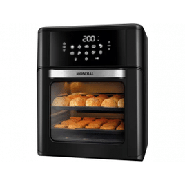 Imagem da oferta Fritadeira Elétrica sem Óleo/Air Fryer Mondial Forno Oven AFON-12L-FB Preta 12L