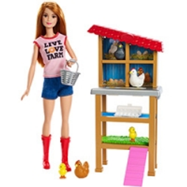 Imagem da oferta Barbie Conjunto Profissões DHB63/FXP15 Granjeira - Mattel