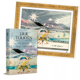 Livro Contos Inacabados (Capa Dura) + Pôster 1 Edição J.R.R. Tolkien