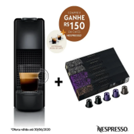 Imagem da oferta Cafeteira Nespresso Essenza Mini Preta + 50 Cápsulas de Café + R$150 em Café