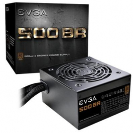 Fonte EVGA 500W 80 Plus Bronze - 100-BR-0500-K