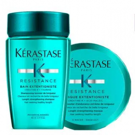 Imagem da oferta Kit Shampoo Kérastase Extentionist Travel Size 80ml + Máscara Capilar