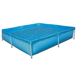 Imagem da oferta Piscina com Armação 1.500 Litros 189 x 189 x 42 CM MOR