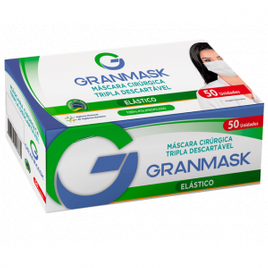 Imagem da oferta Máscara Descartável Cirurgica Tripla Camada com Filtro Sortida 50 Unidades - Granmask