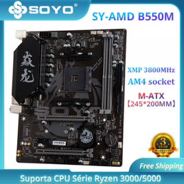 Imagem da oferta placa-mãe Soyo SY-AMD B550M XMP 3800MHz AM4 Socket M-ATX