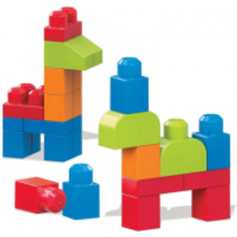 Imagem da oferta Mega Blocks - Pré Escolar - Cores Vivas - Sacola com 40 Peças - Mattel