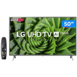 Imagem da oferta Smart TV 4K LED 50” LG 50UN8000PSD Wi-Fi Bluetooth HDR Inteligência Artificial 4 HDMI 2 USB