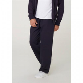 Calça Básica Masculina Reta Em Moletom Peluciado