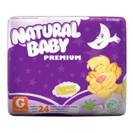 Imagem da oferta Fraldas Natural Baby Premium G - 24 Unidades - Fraldas Descartáveis