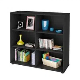 Estante Office Low 6 Prateleiras Preta AY 14133