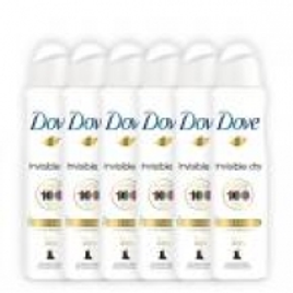 Imagem da oferta Kit Desodorante Antitranspirante Dove Invisible Dry Aerosol 150ml com 6 unidades