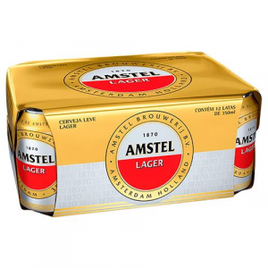 Imagem da oferta Cerveja Amstel Lager 12 Unidades - 350ml cada