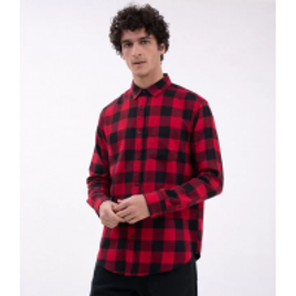 Imagem da oferta Camisa Masculina Xadrez em Flanela Vermelho