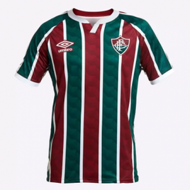 Imagem da oferta Camisa Masculina Fluminense Of.1 2020 (Classic S/N) Umbro - Vinho+Branco