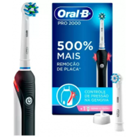 Imagem da oferta Escova de Dente Elétrica Recarregável Oral-B - Pro 2000 2 Refis