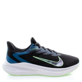 Imagem da oferta Tênis Nike Air Zoom Winflo 7 Preto/Verde - Tam. 39