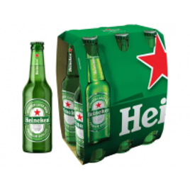 Imagem da oferta Cerveja Heineken Puro Malte Lager Premium - Long Neck 6 Garrafas de 330ml
