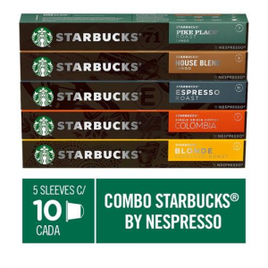 Imagem da oferta Combo de Cafés Starbucks by Nespresso - 50 cápsulas