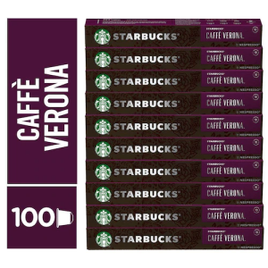Kit de Cafés Starbucks Caffè Verona by Nespresso - 100 capsulas