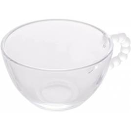 Imagem da oferta Conjunto 4 Xícaras de Chá de Cristal sem Pires Pearl 180ml - Wolff